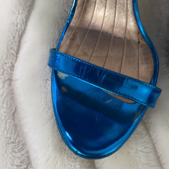 VIKTOR & ROLF Blue High Heel Bow Sandals size 37 - Picture 7 of 10